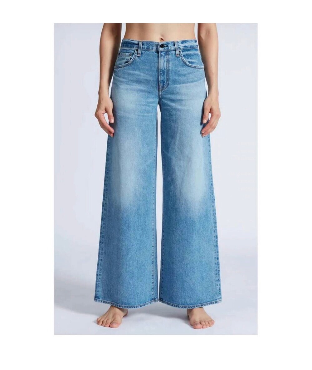 New ASKK NY jeans Atomic wide leg jeans blondie sz 25